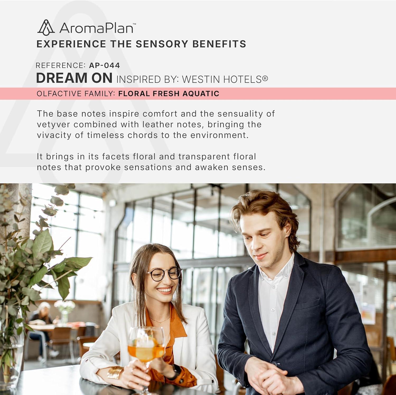 Aromaplan Hotel Scents, Paradise Passion 5 Fl Oz (148ml)- Home Luxury Aroma & Hotel Diffuser Oil-Hotel Diffuser Oil for Aromatherapy- USA Made, Bigger Bottle, Bolder Aroma & Longer Lasting