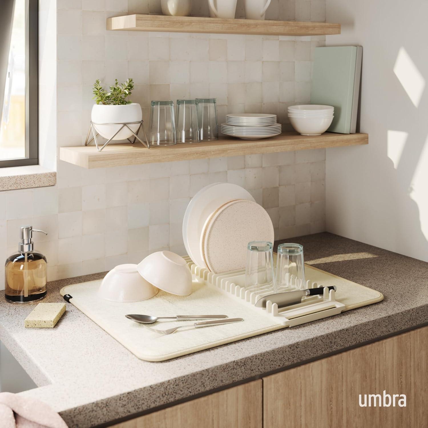 Umbra Adjustable Plastic Dish Rack