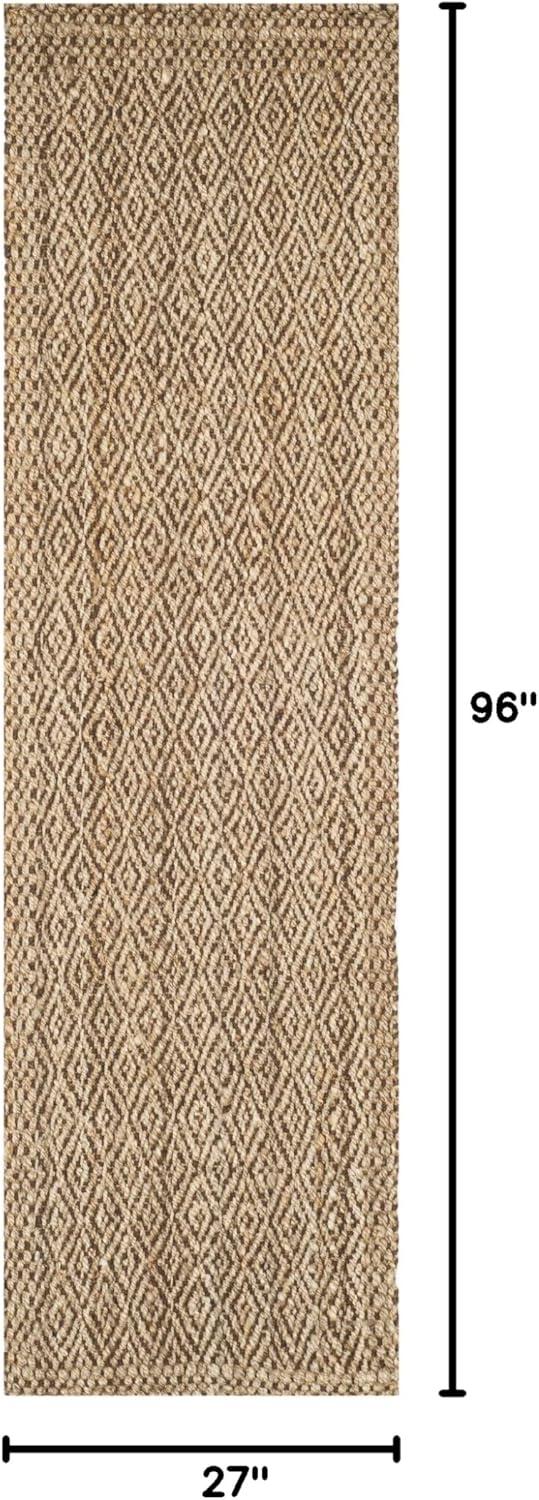 Natural Fiber NF183 Hand Woven Indoor Runner Rug - Natural/Brown - 2'3"x8' - Safavieh.