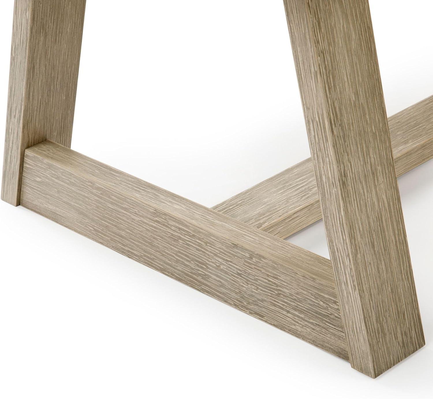 Plank+Beam Solid Wood Classic Rectangular Coffee Table, 48" Farmhouse Coffee Table