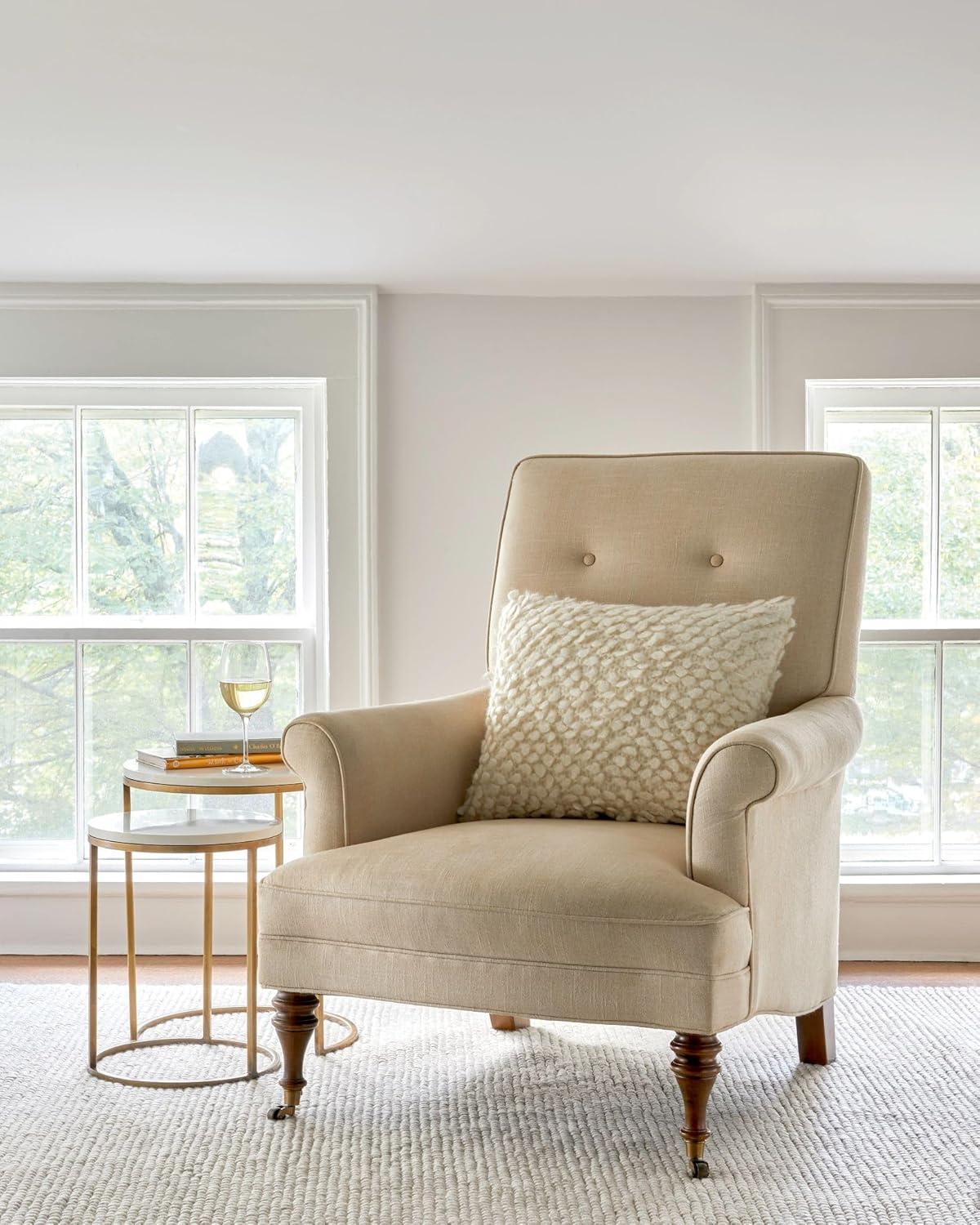 Niels Ivory Handwoven Wool/Viscose Rug
