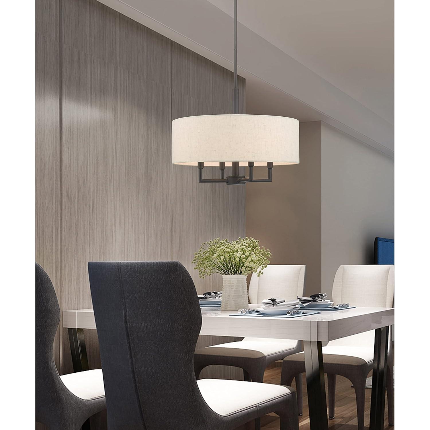 Livex Lighting Meridian 4 - Light Chandelier in  Antique Brass