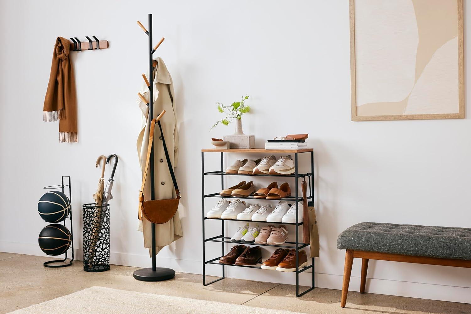 Yamazaki Home Coat Hanger, Steel, Weighted Base