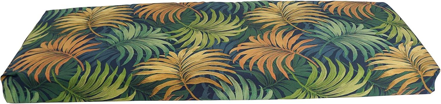 Blazing Needles 54-inch by 19-inch Patterned Outdoor Spun Polyester Bench Cushion 954X19-REO-61
