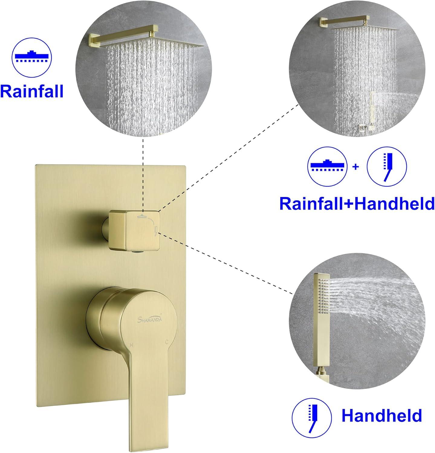SHAMANDA All-In-One Kit with Rough in-Valve 88003BG