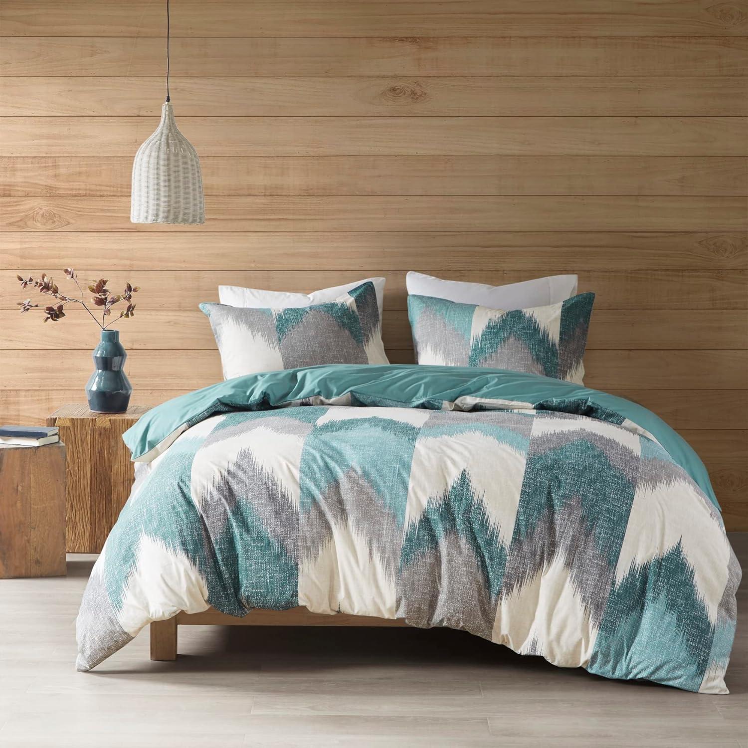 INK+IVY Alpine Printed Cotton Duvet Cover Set