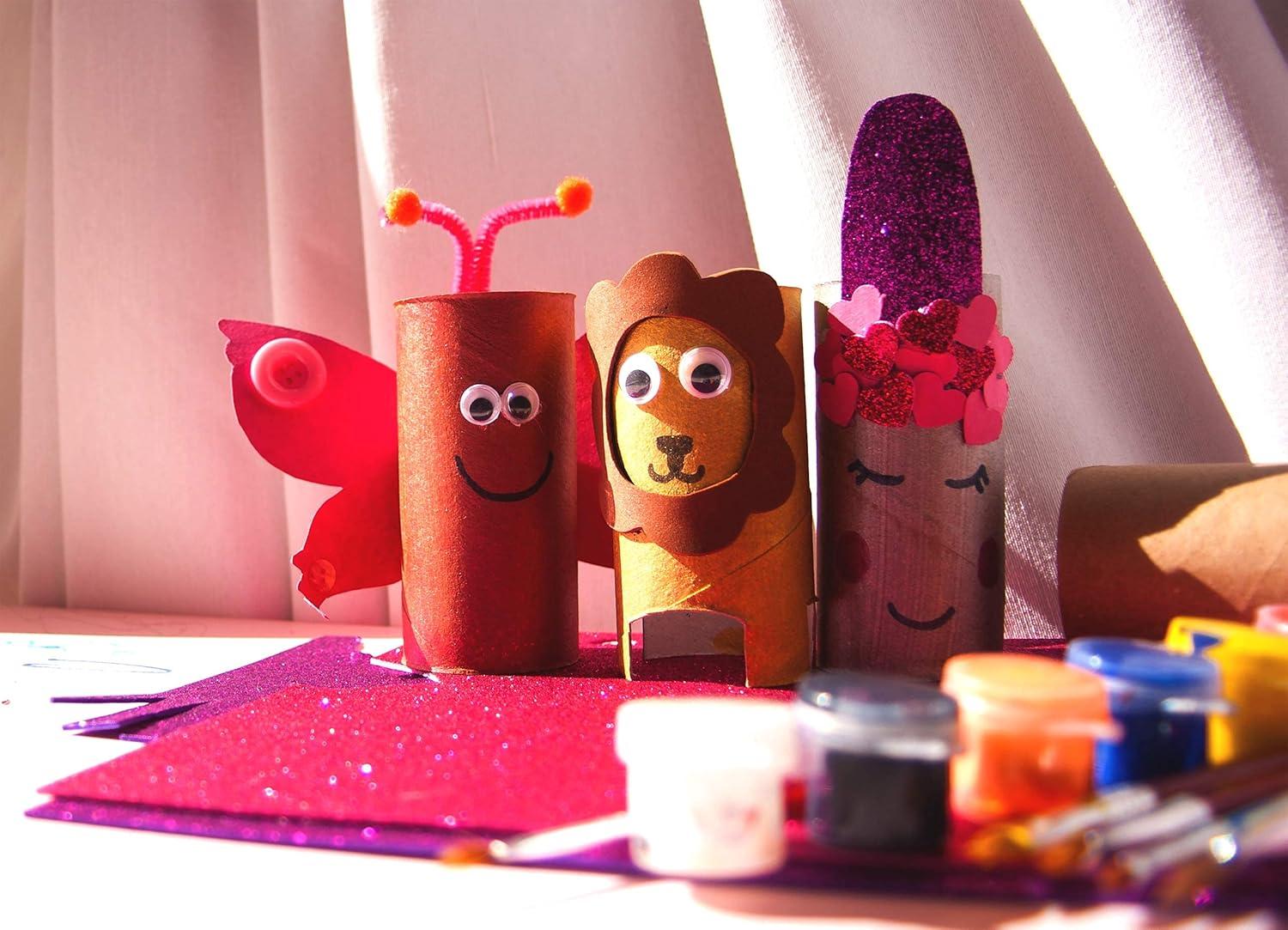 36 Pack Glitter Foam Sheets, 9 x 12 Inch, by Better Office Products, Assorted 12 Colors, for Arts and Crafts, 36 Sheets