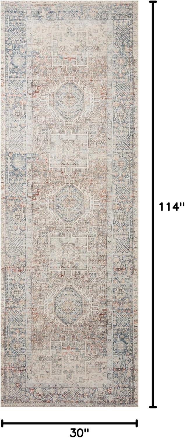 Chris Loves Julia x Loloi Jules Oriental Natural/Ocean Area Rug