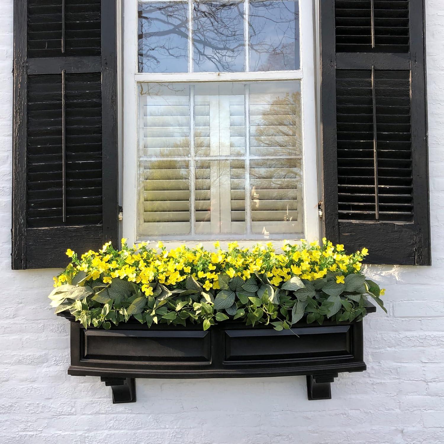 Nantucket Resin Window Box with Water Reservoir