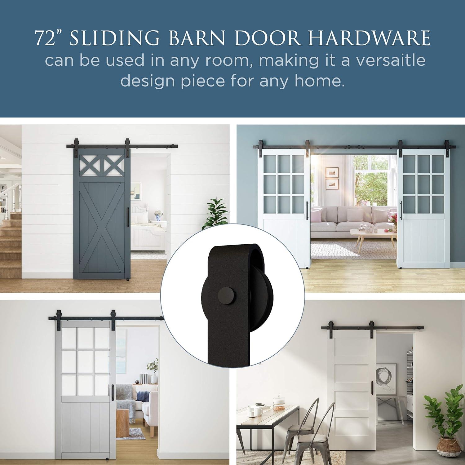 National Hardware 72" Designer Interior Barn Door Kit with Soft Close