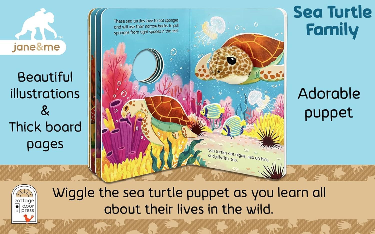 Jane & Me Sea Turtle Family (the Jane Goodall Institute) - by  Jaye Garnett (Board Book)