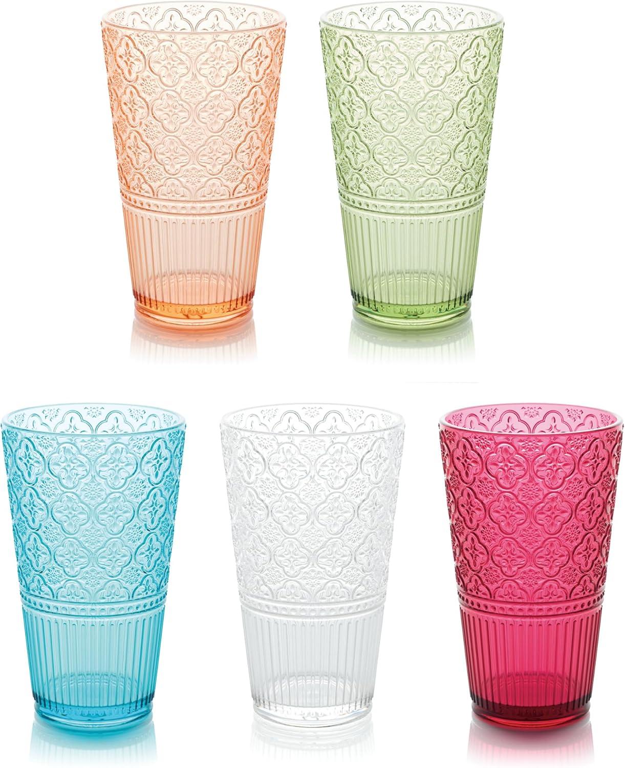 Certified International Victoria Set of 6 Acrylic Ice Tea Glass 22 oz