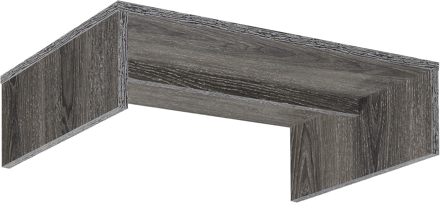 Convenience Concepts Designs2Go Small TV/Monitor Riser for TVs up to 26 inches, Weathered Gray