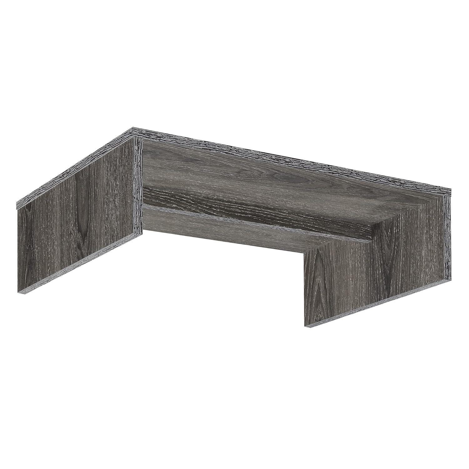 Convenience Concepts Designs2Go Small TV/Monitor Riser for TVs up to 26 inches, Weathered Gray