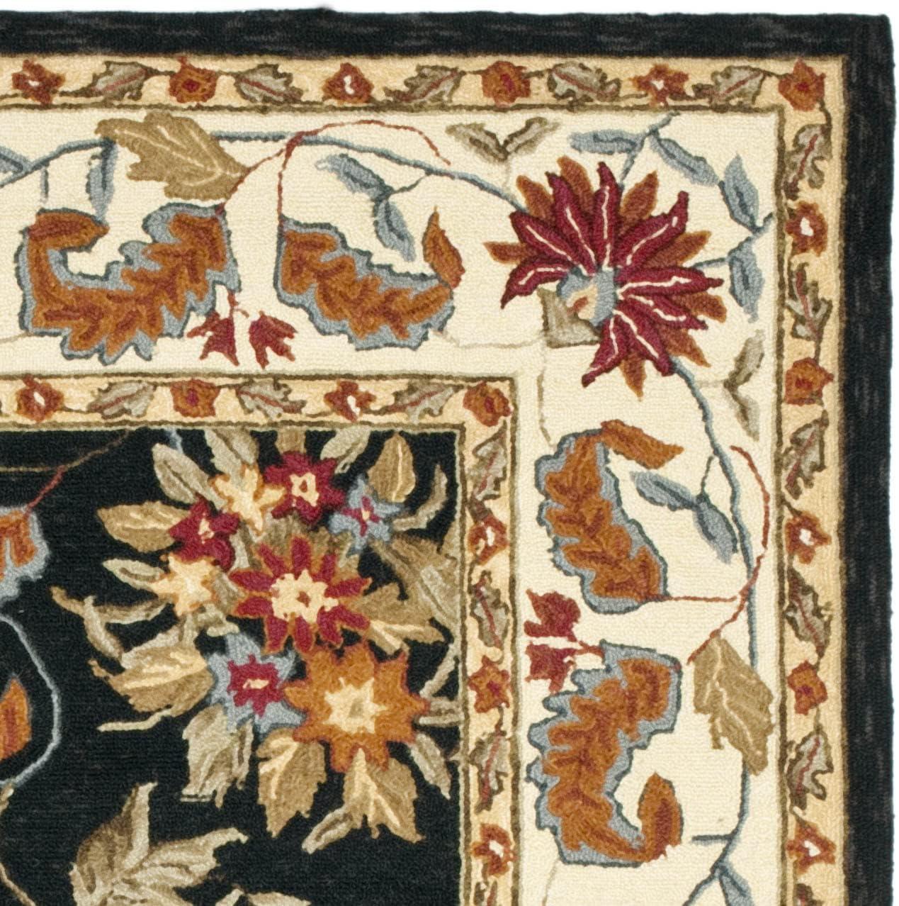 Chelsea HK141 Handmade Area Rug - 4'x4' - Black - Safavieh