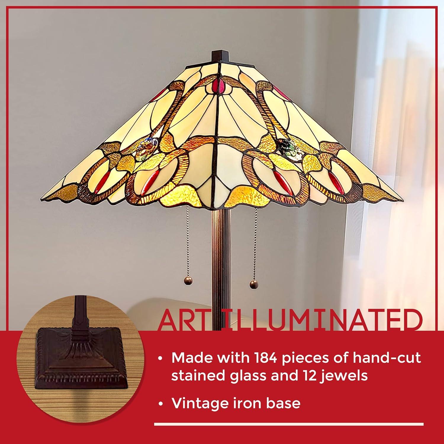 Amora Lighting  Tiffany Style Mission Floor Lamp