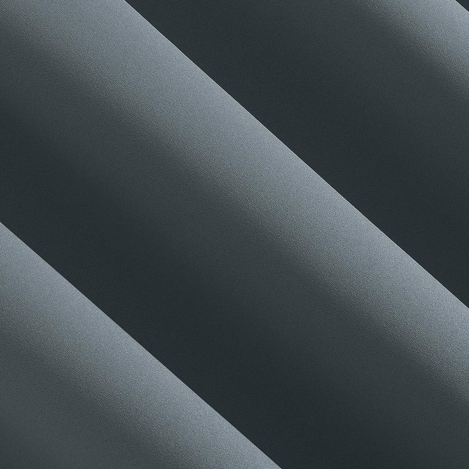 40"x84" Sun Zero Blackout Kenneth Energy Saving Rod Pocket Curtain Panel Denim Blue: Thermal Insulated, Noise Reduction