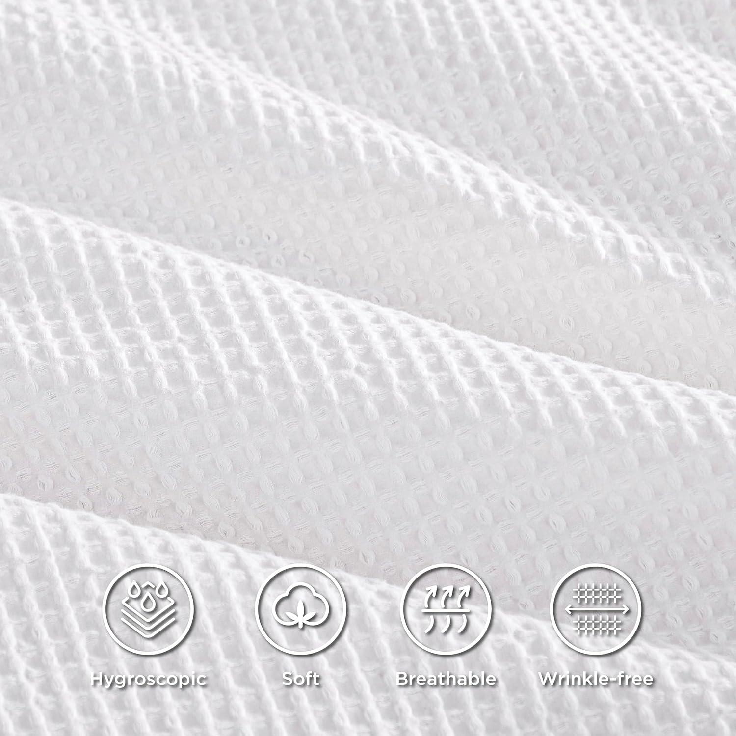 Bedsure Bedsure Cotton Duvet Cover Set - 100% Cotton Waffle Weave Coconut Duvet Cover