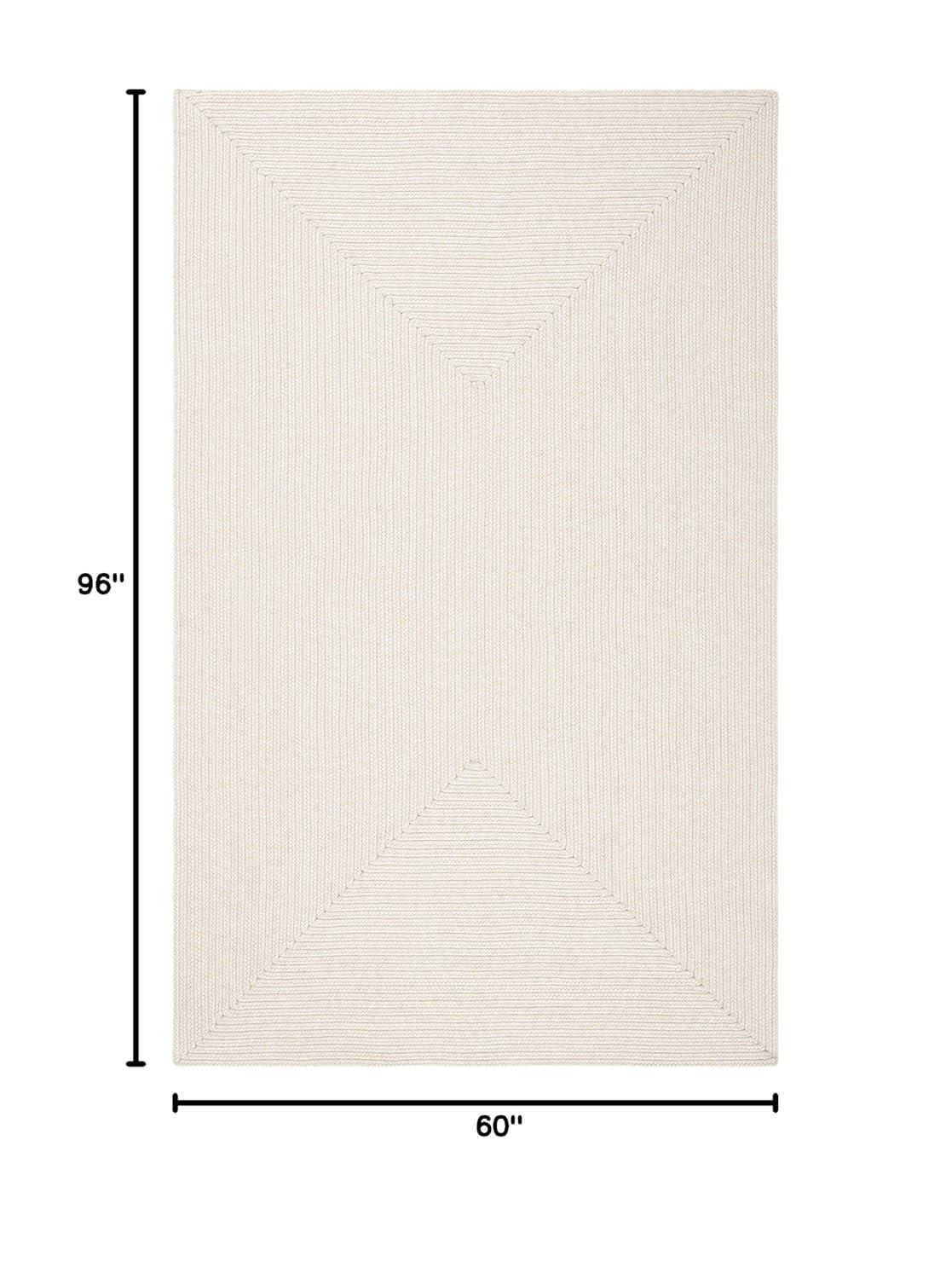 Braided BRD315 Hand Woven Area Rug - Ivory/Beige - 5'x8' - Safavieh.