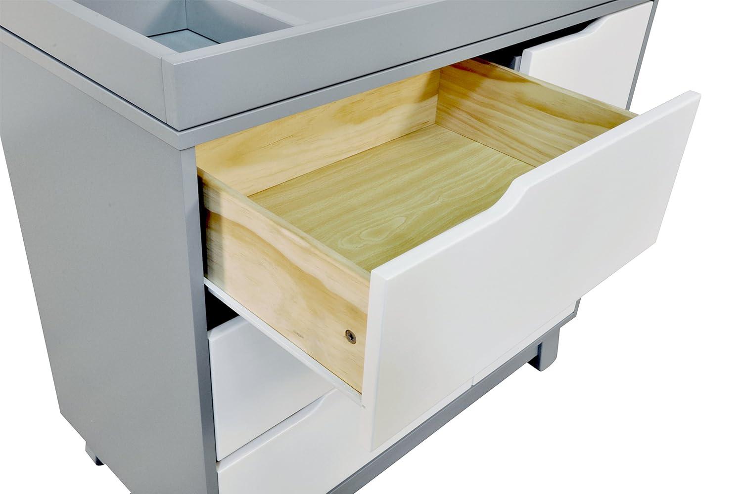 Hudson 3-Drawer Changer Dresser with Removeable Changing Tray