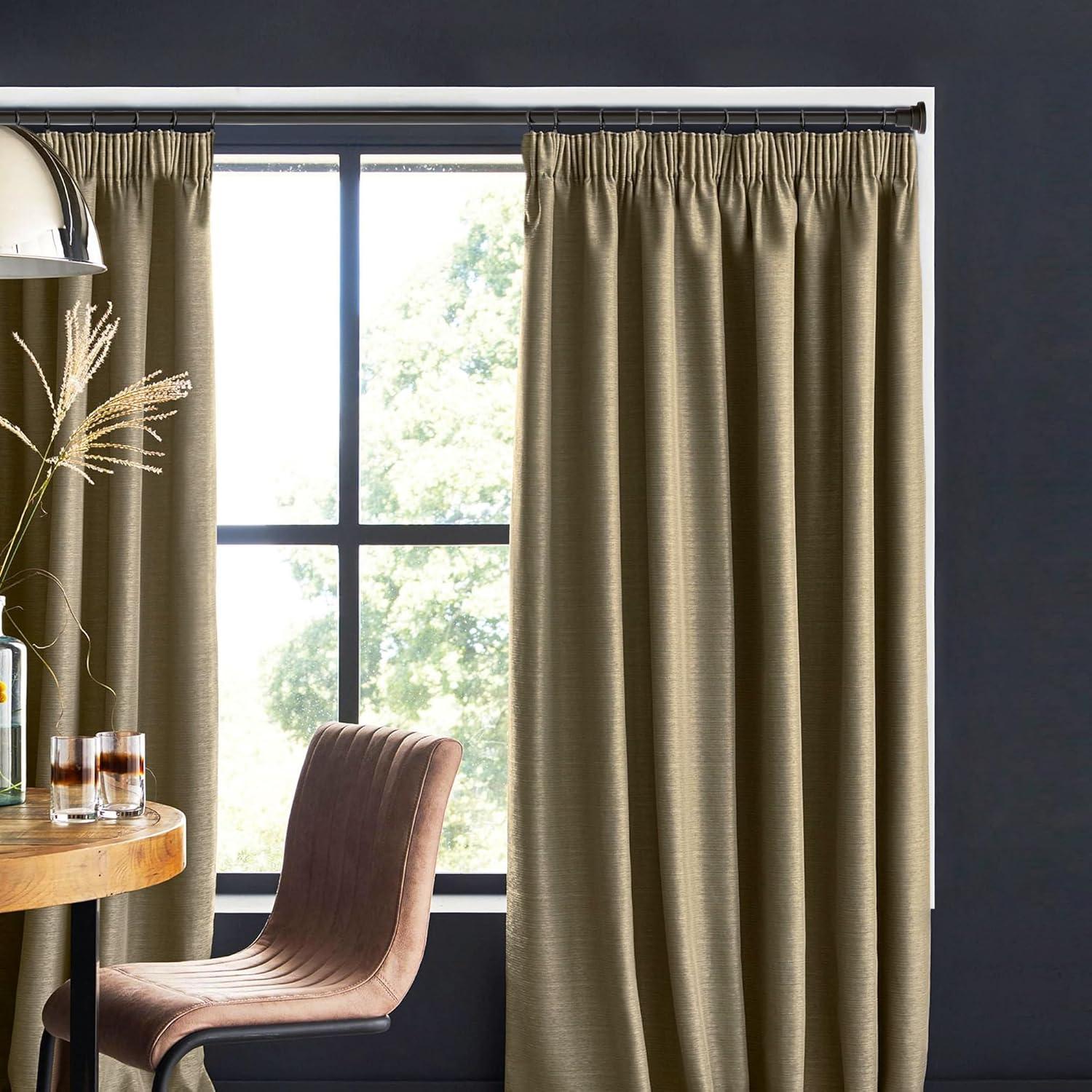 Design House Classic Adjustable Straight Tension Shower Curtain Rod for Bathroom