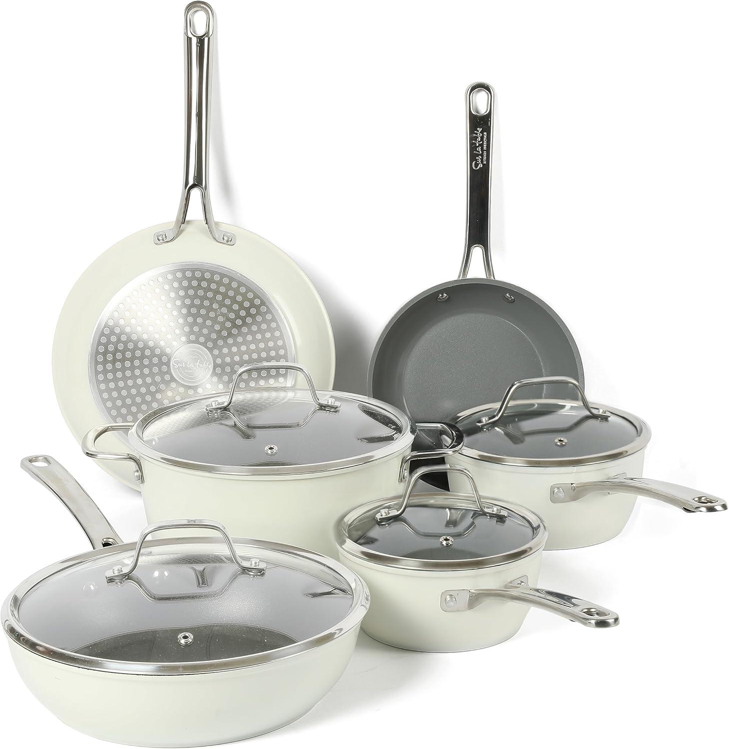 Sur La Table Kitchen Essentials 10 - Piece Non-Stick Aluminum Cookware Set