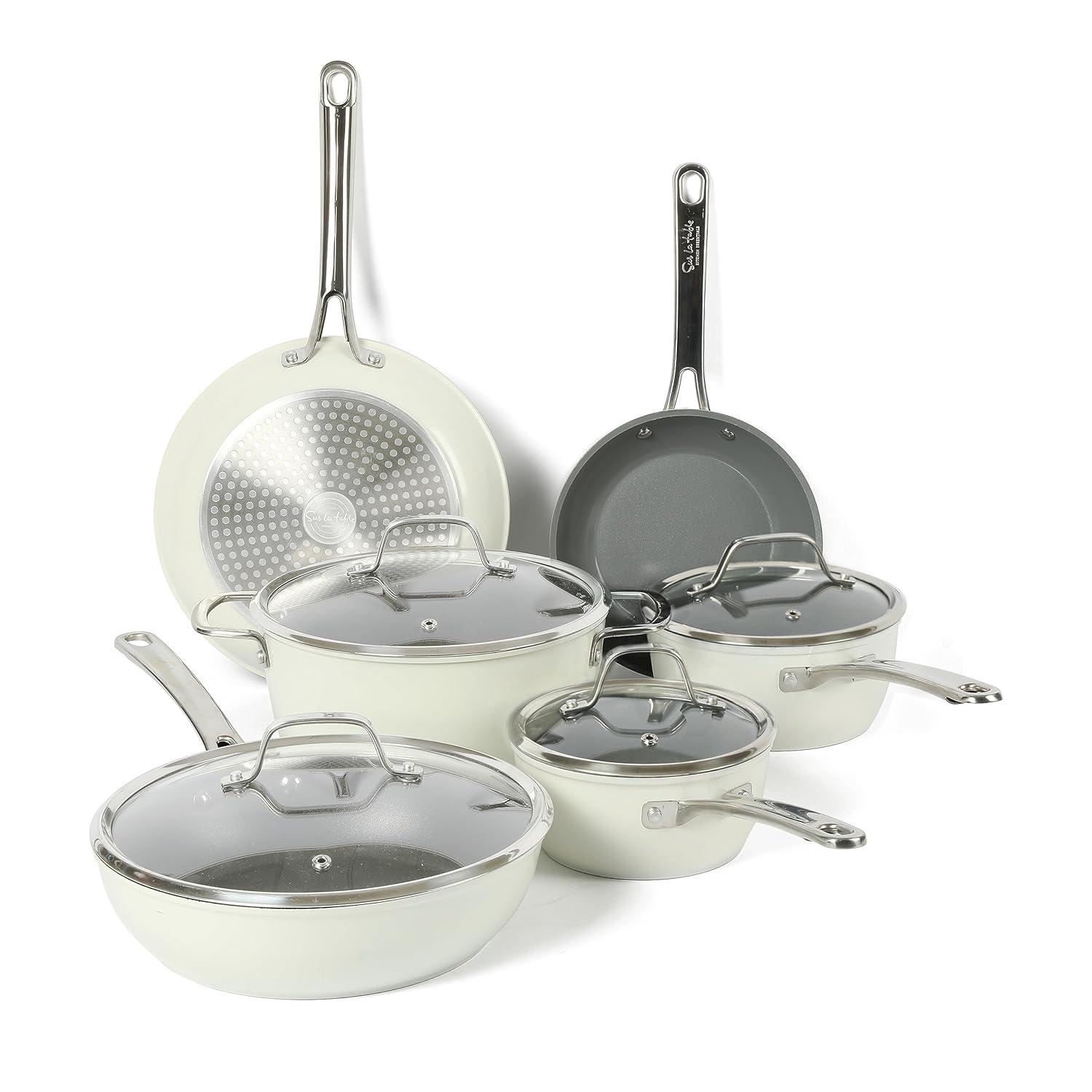 Sur La Table Kitchen Essentials 10 - Piece Non-Stick Aluminum Cookware Set