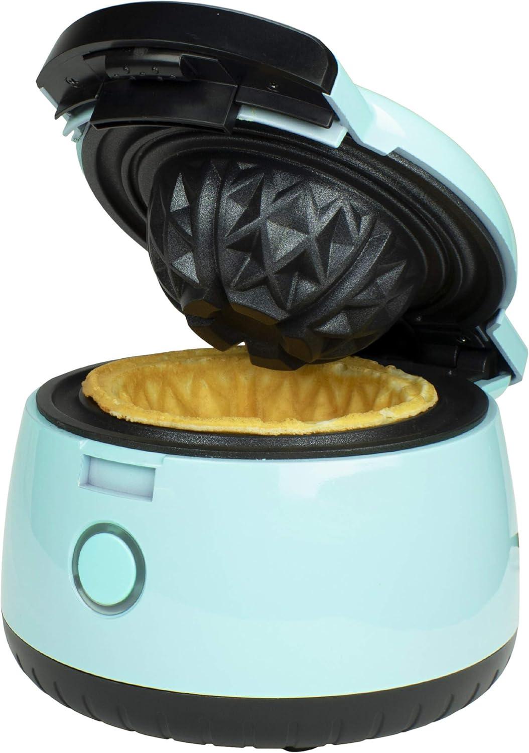 Brentwood 5 Inch Electric Waffle Bowl Maker in Blue