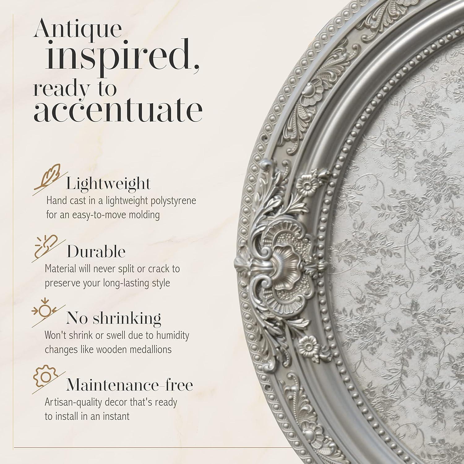 Round Chandelier Ceiling Medallion