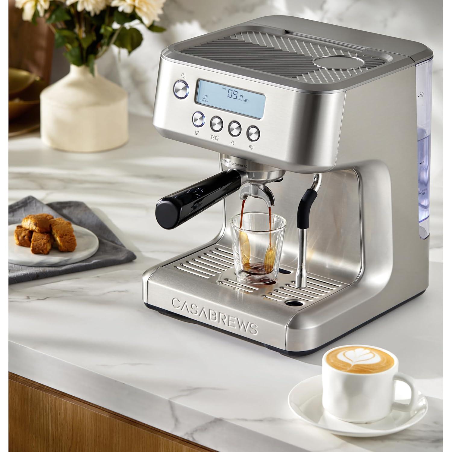 CASABREWS Ultra 20 Bar Espresso Machine W/ Lcd Display,powerful Milk Frother