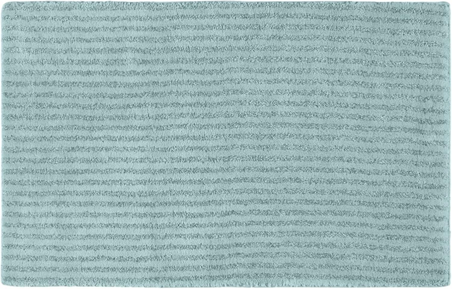 24"x40" Sheridan Plush Washable Nylon Bath Rug Sea foam - Garland