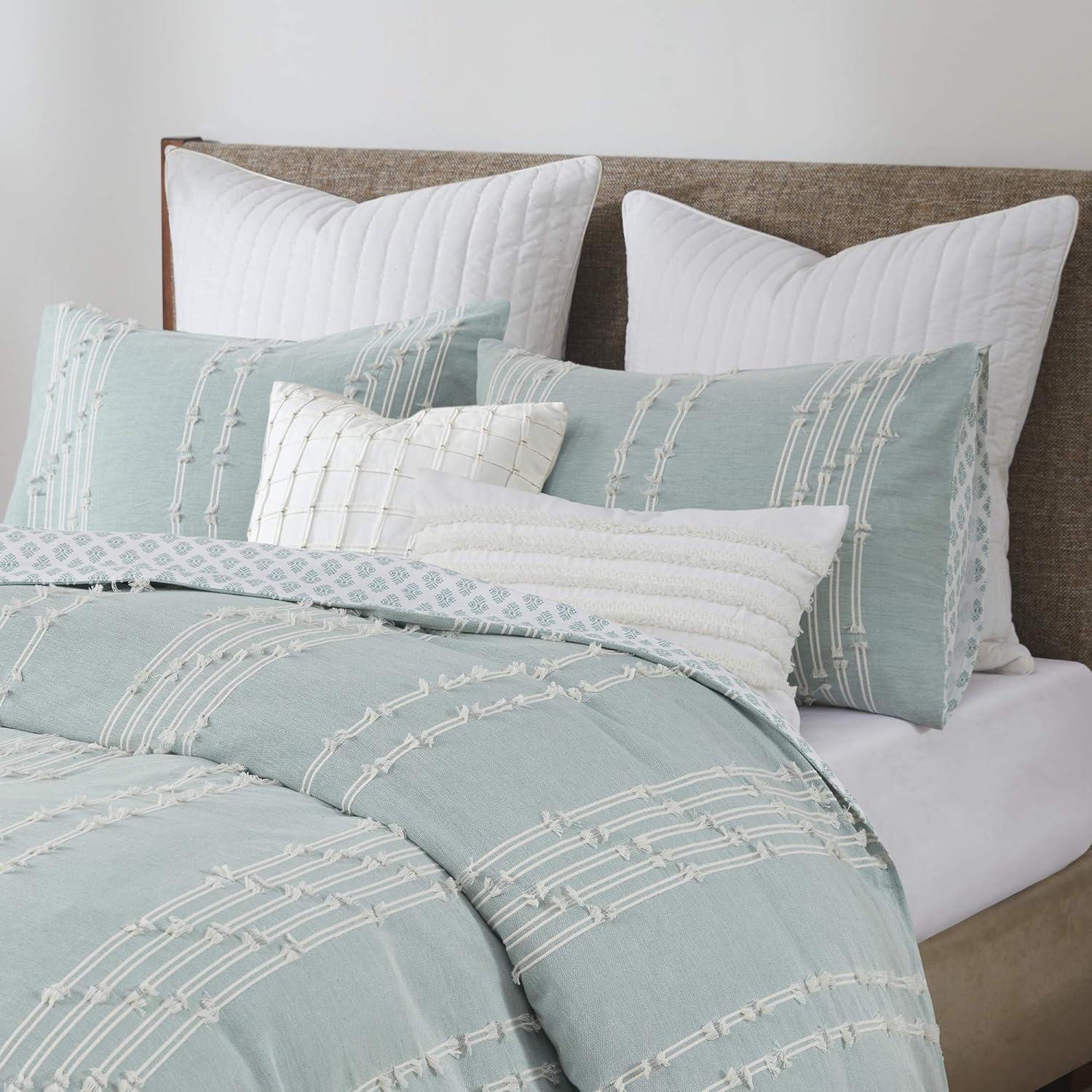 3 Piece Cotton Jacquard Bedding Set