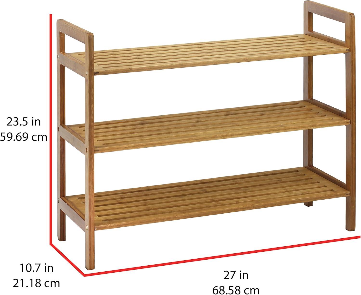 Symple Stuff 12 Pair Stackable Solid Wood Shoe Rack