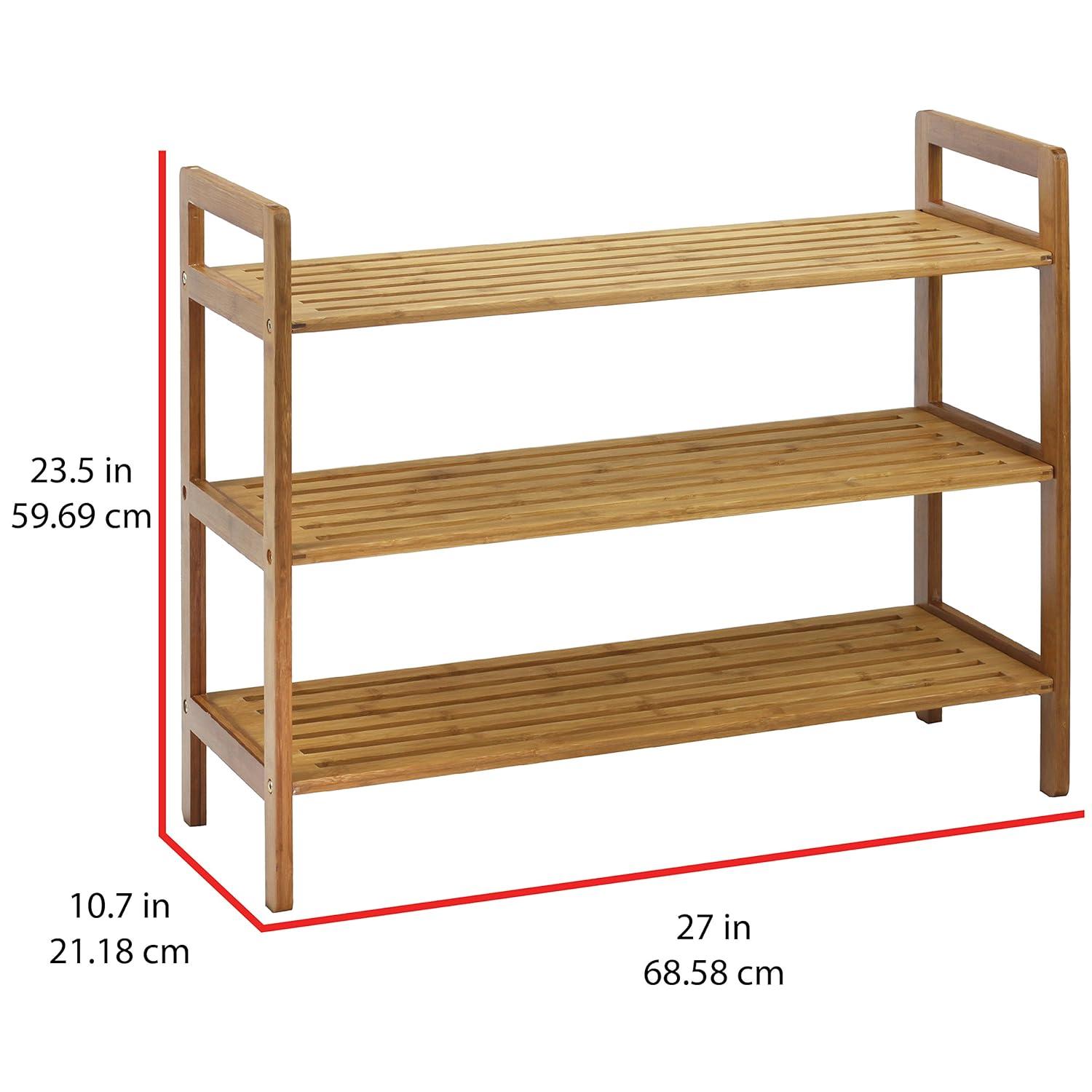 Symple Stuff 12 Pair Stackable Solid Wood Shoe Rack