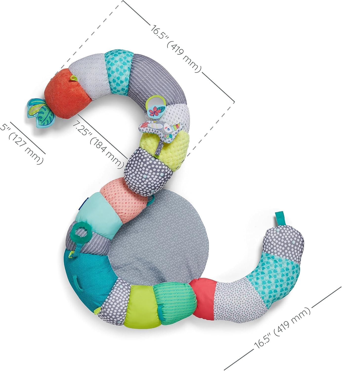 Infantino 2-in-1 Tummy Time & Seated Support Activity Gym for Ages 6-12 Months, Multicolor Toucan