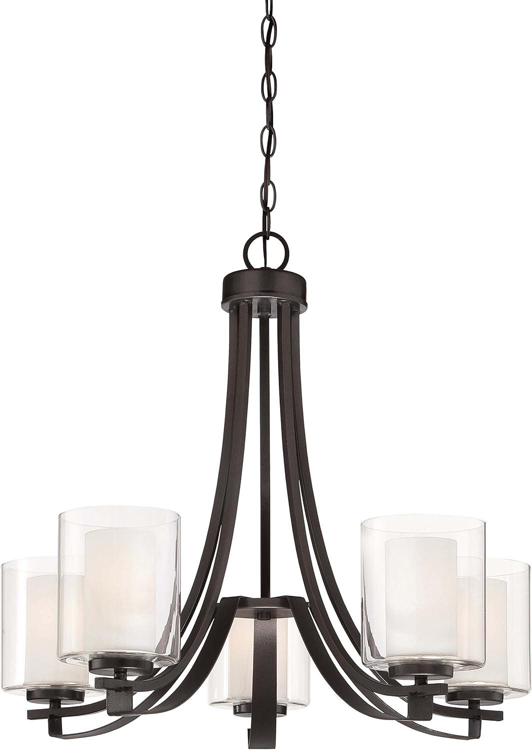 Minka Lavery 4105-172 Parsons Studio 5 Light Chandelier in Smoked Iron