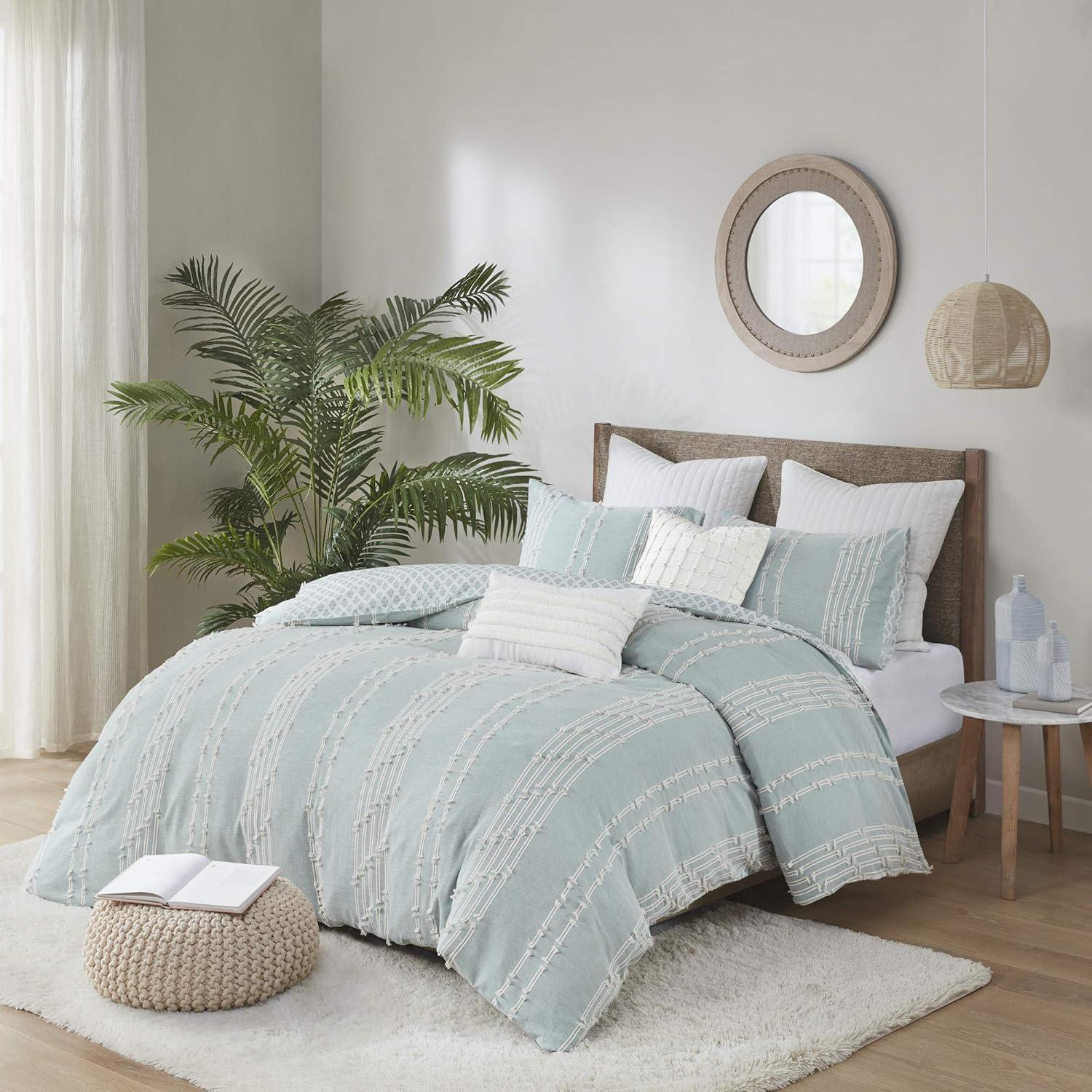 3 Piece Cotton Jacquard Bedding Set