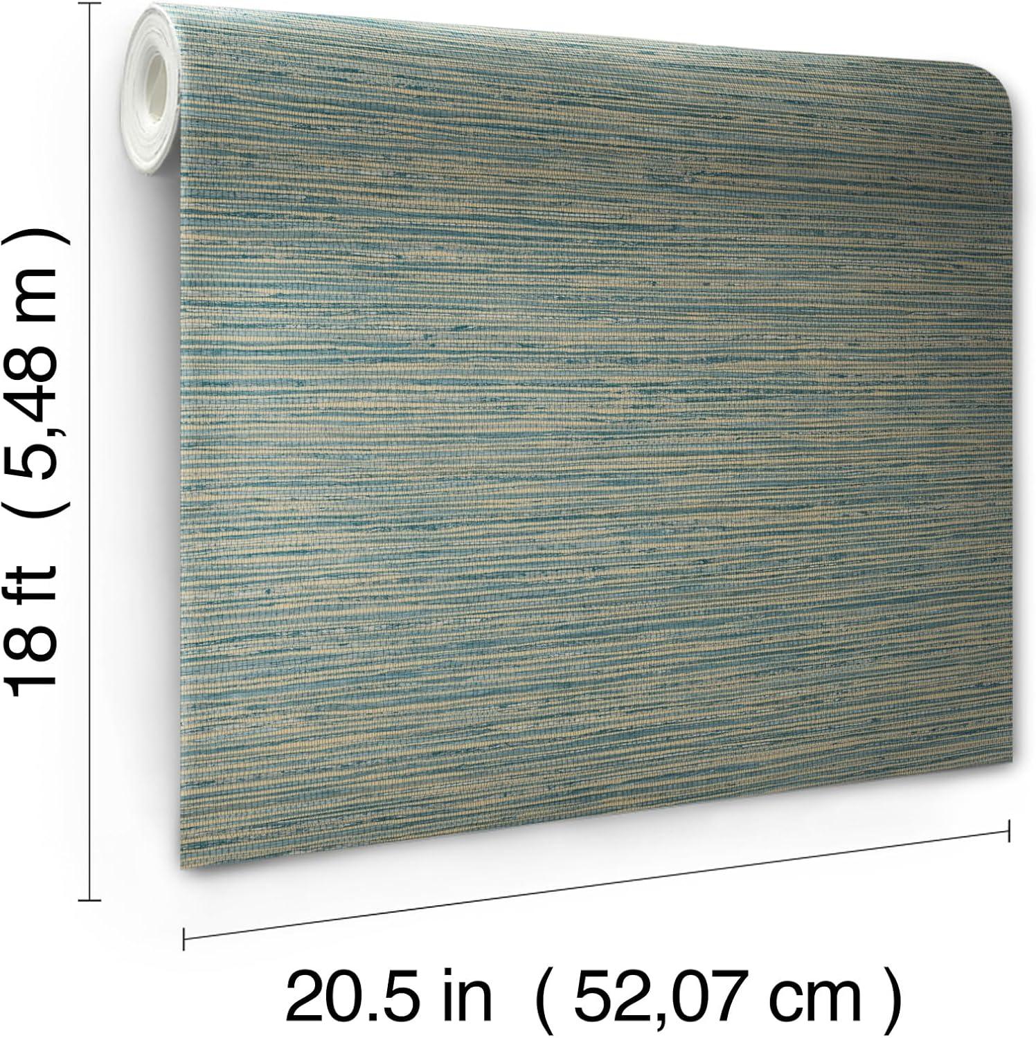Dimensional Grasscloth Peel and Stick Wallpaper