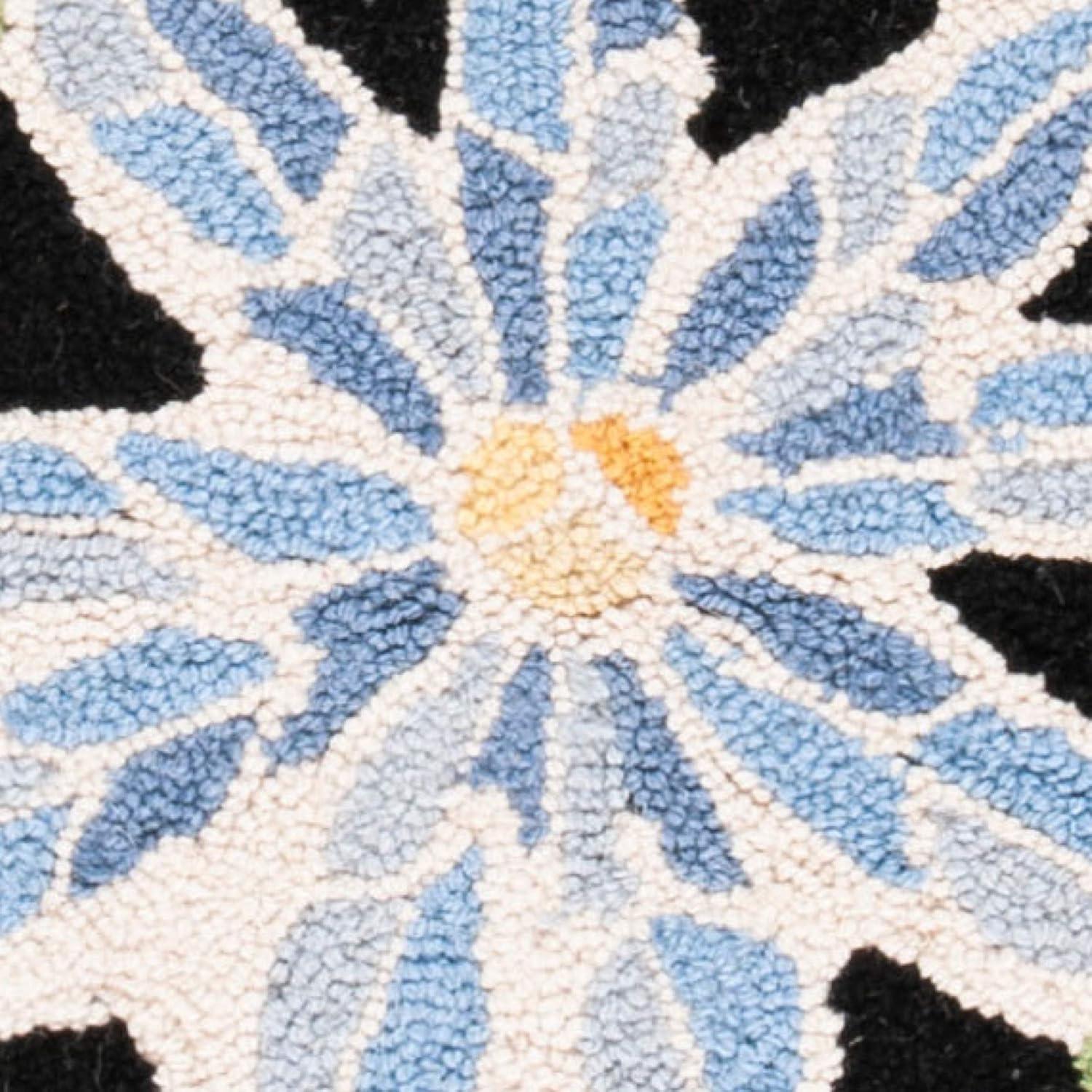 Chelsea HK214 Handmade Area Rug - 3'9"x5'9" - Black - Safavieh