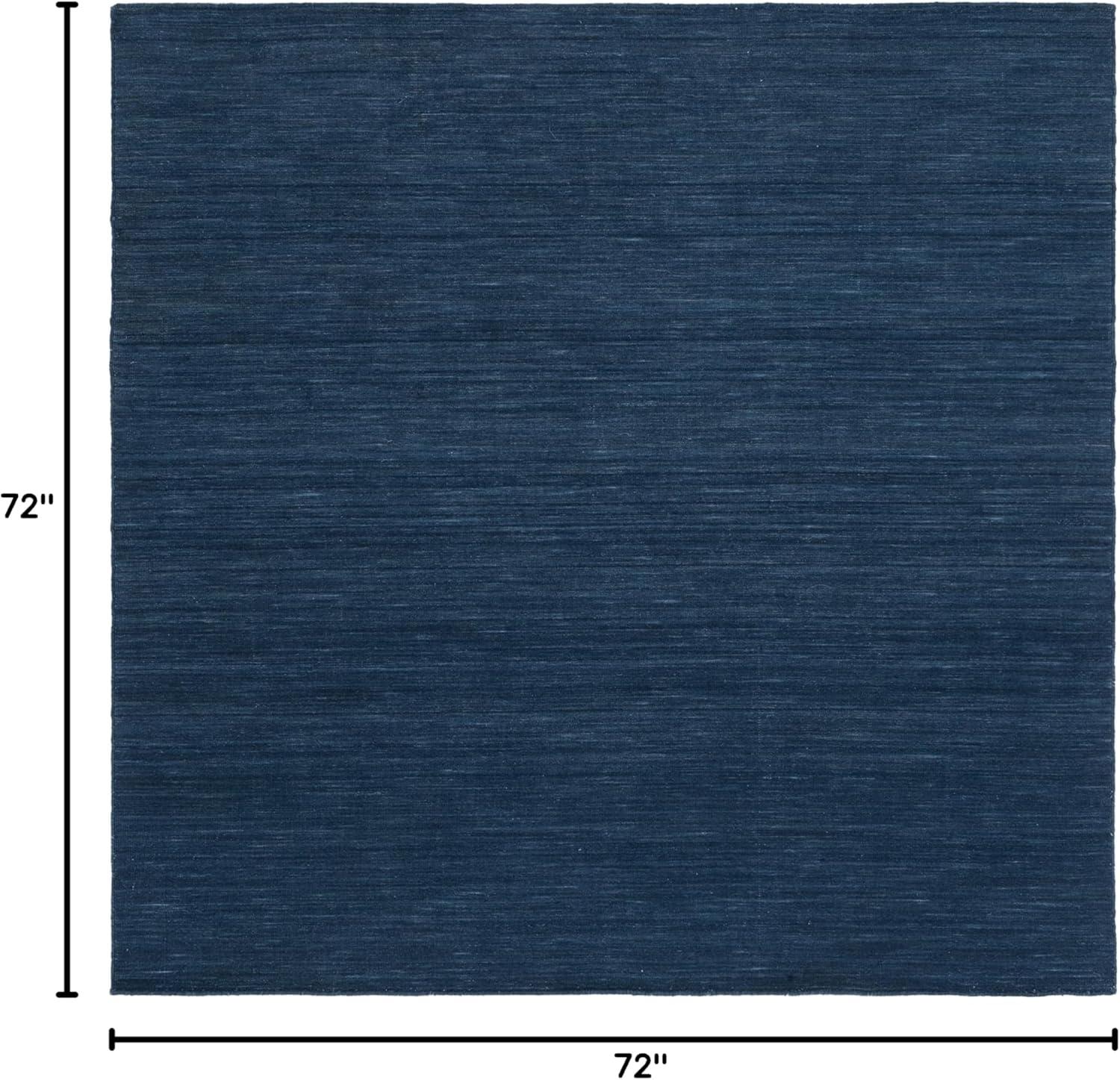 Kilim KLM850 Hand Loomed Area Rug - Navy/Blue - 6'x6' - Safavieh.