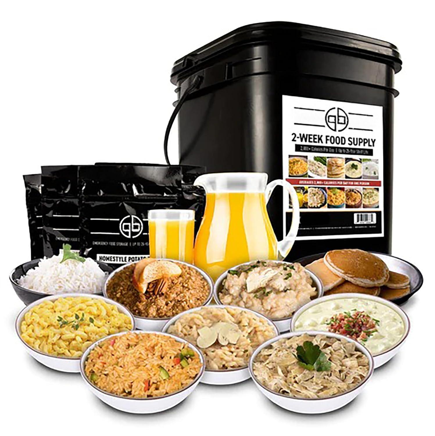2-Week Emergency Food Supply Kit - 25-Year Shelf Life - 118 Servings - By Ready Hour