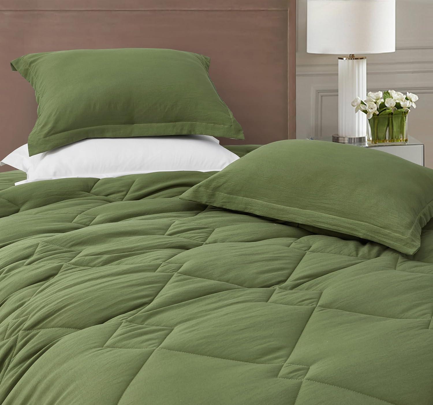 Chezmoi Collection Logan Solid Comforter Set