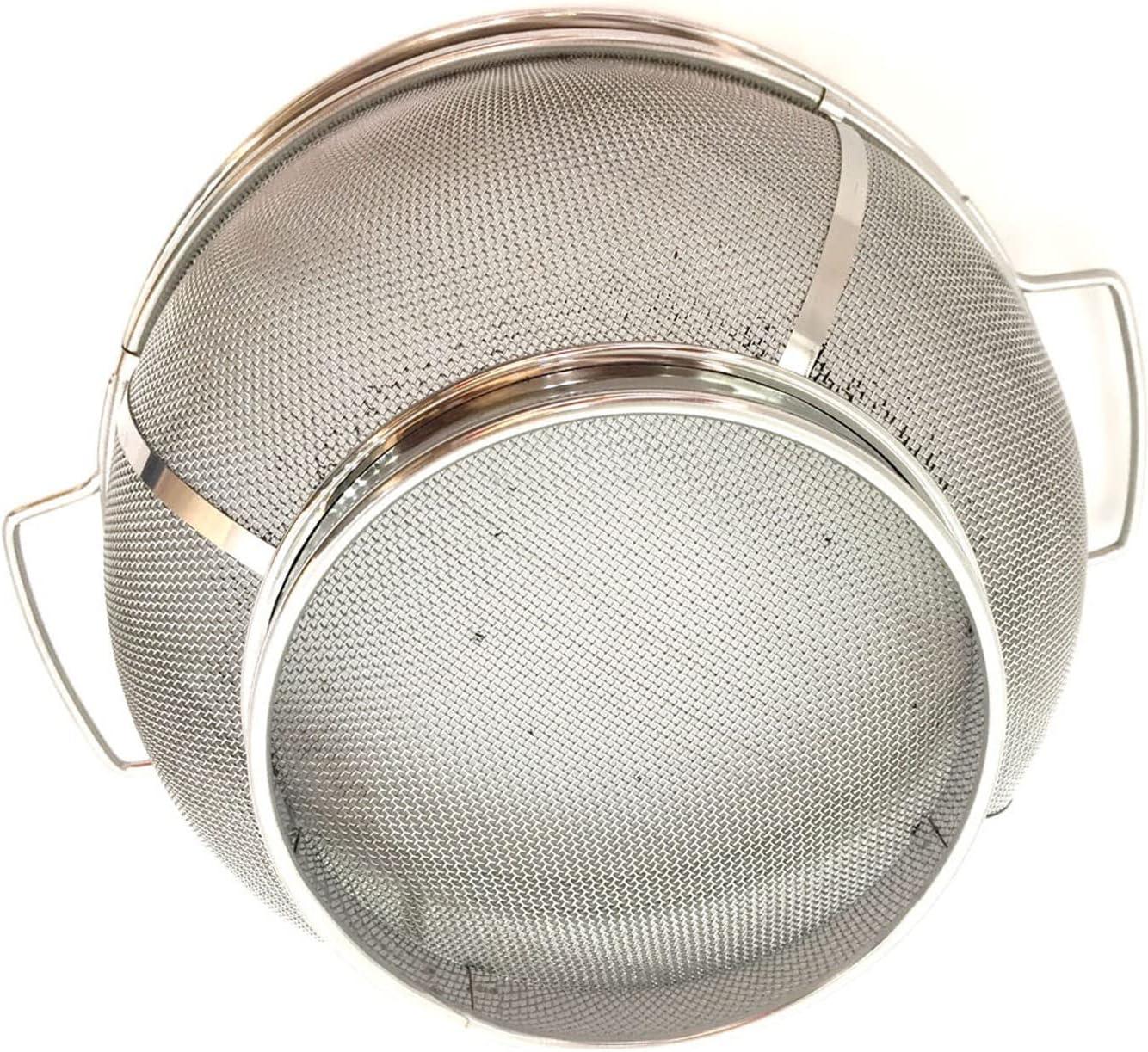 [Juvale] Juvale Large Fine Mesh Pasta Strainer, Metal Colander for Rice, Quinoa, Yogurt, 11 x 4 In