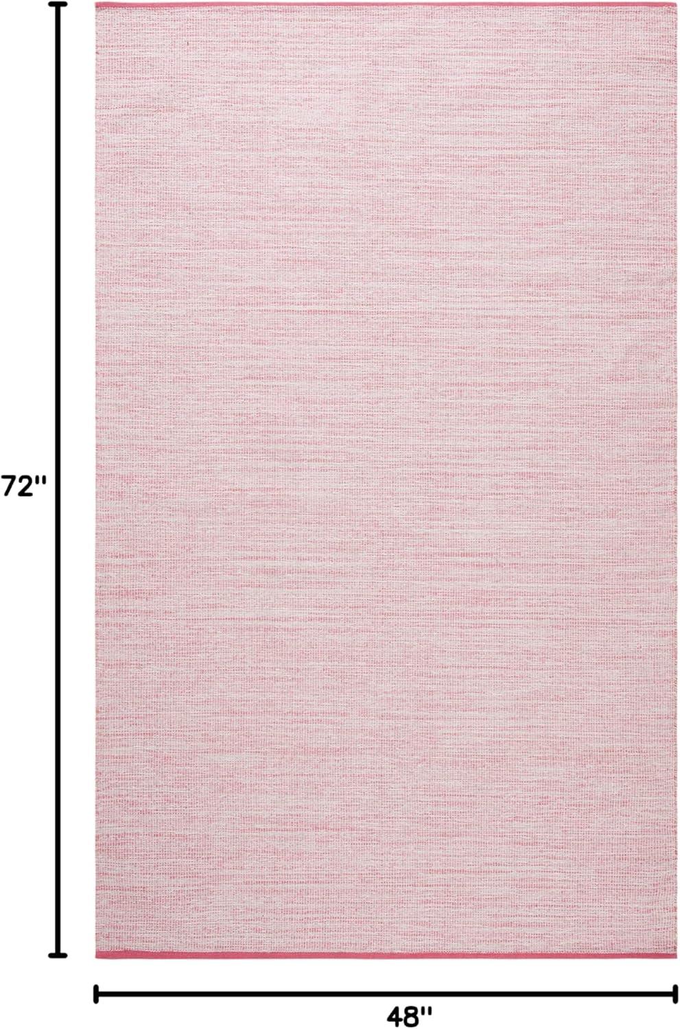 Montauk MTK250 Hand Woven, Flat Weave Indoor Accent Rug - Pink/Fuchsia - 4'x6' - Safavieh