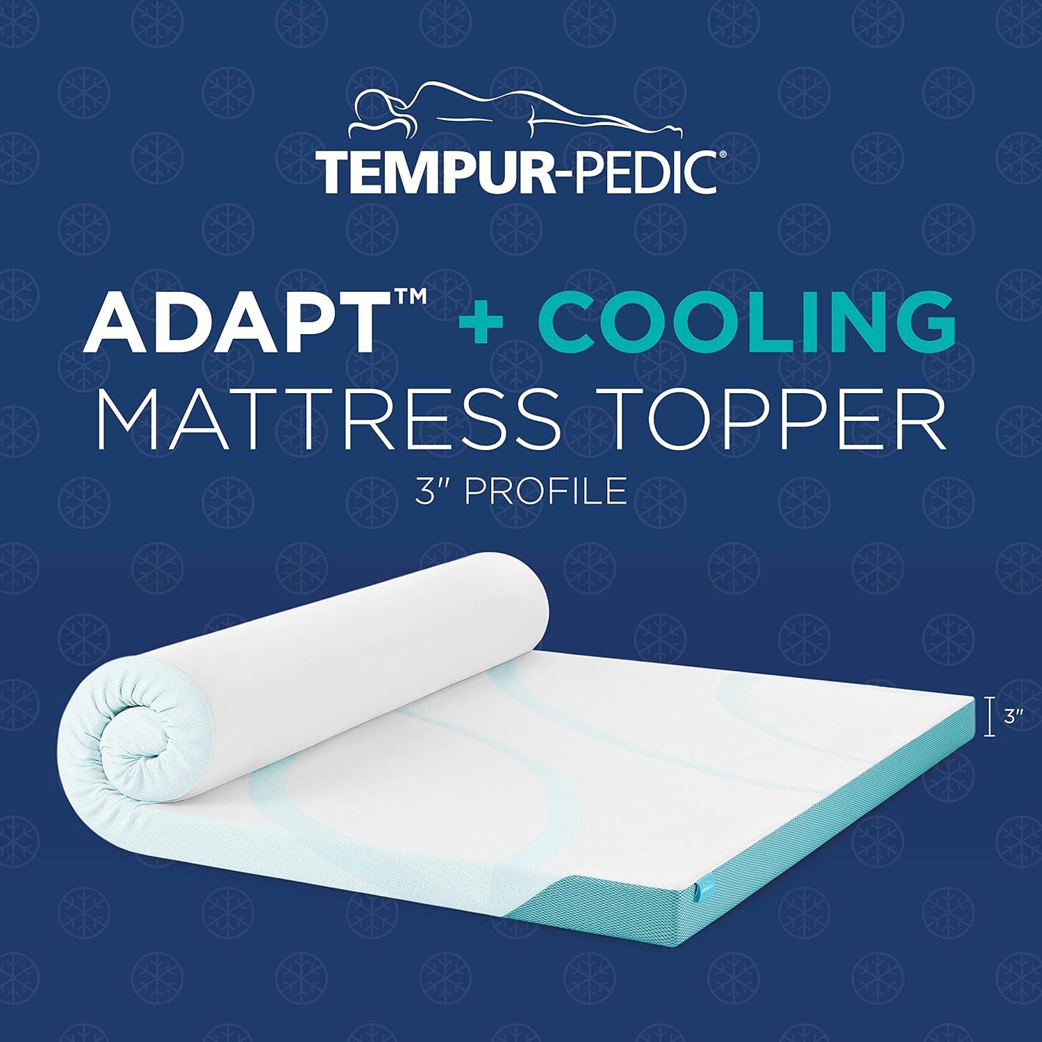 Cooling 3-Inch Full Memory Foam Mattress Topper with Washable Cover