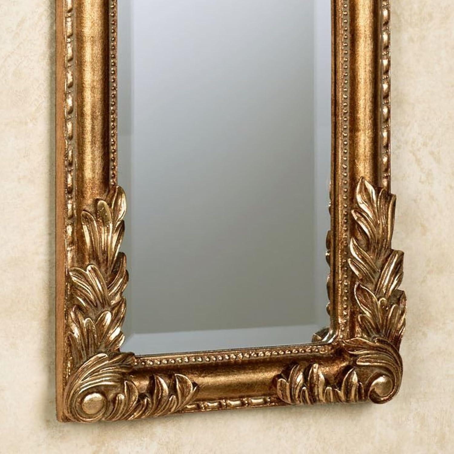 Royal Acanthus Panel Wall Mirror Gold