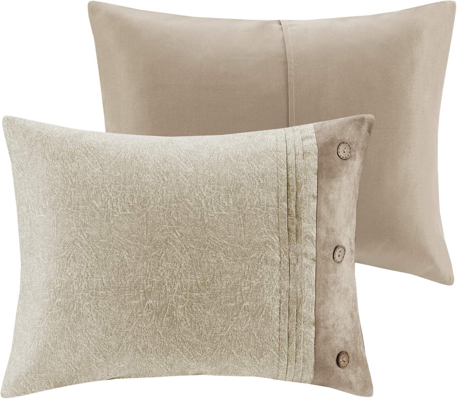 Madison Park Boone 7 Piece Faux Suede Comforter Set