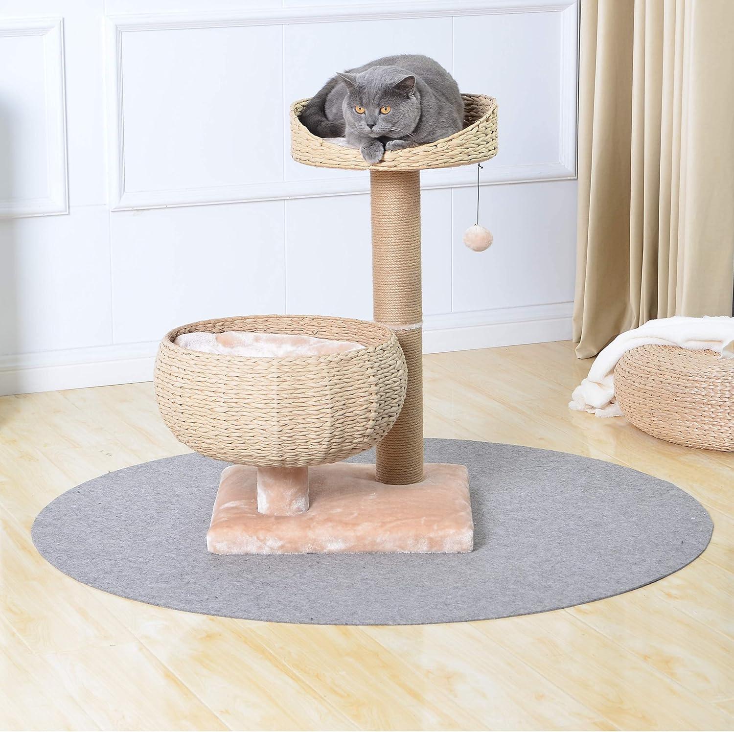 PetPals PetPals Handwoven Cat Tree with Perches Scratching Post