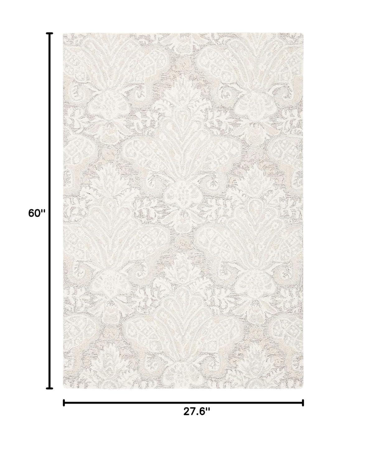 Micro-Loop MLP539 Hand Tufted Accent Rug - Beige - 2'3"x5' - Safavieh.