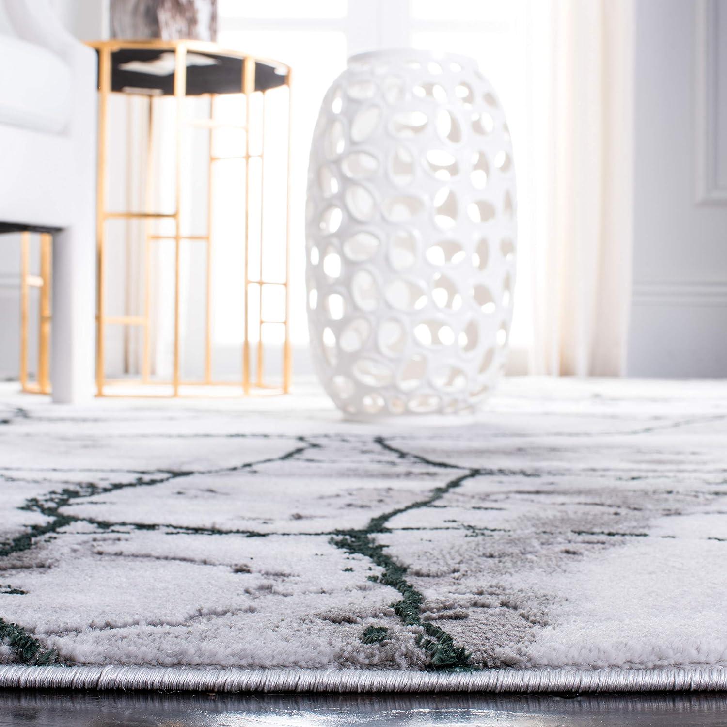 Craft CFT877 Loomed Indoor Area Rug - Grey/Green - 2'7"x5' - Safavieh
